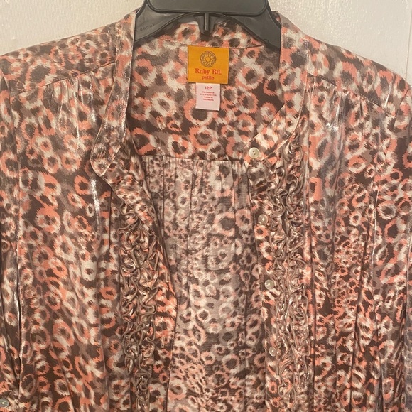 Ruby Rd. Tops - Animal Print Blouse by Ruby Rd